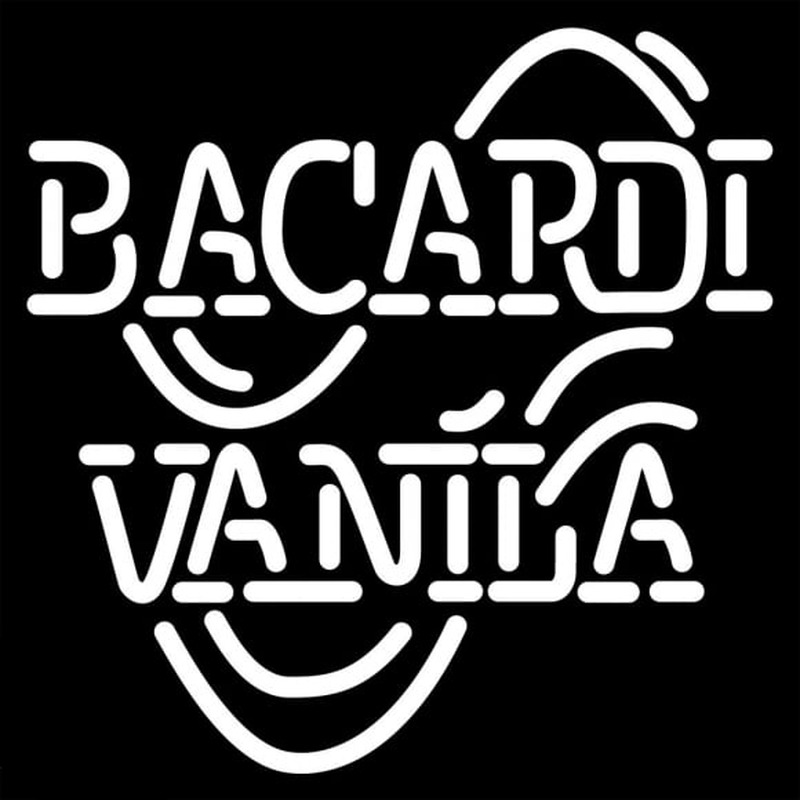 Bacardi Vanila Rum Sign Enseigne Néon