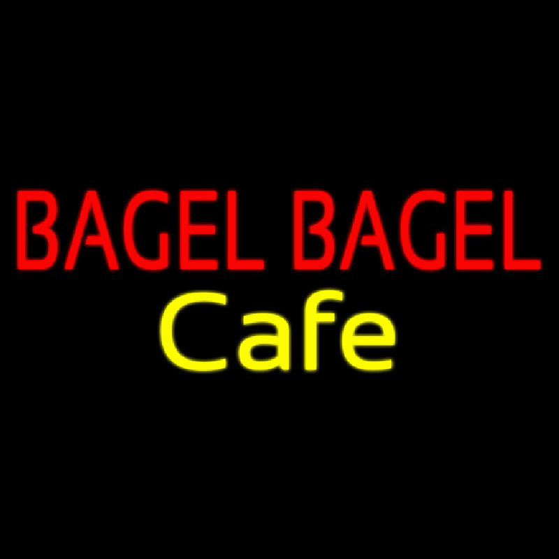 Bagel Bagel Cafe Enseigne Néon