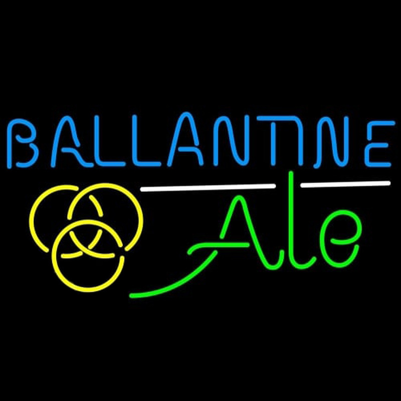 Ballantine Ale Yellow Beer Enseigne Néon