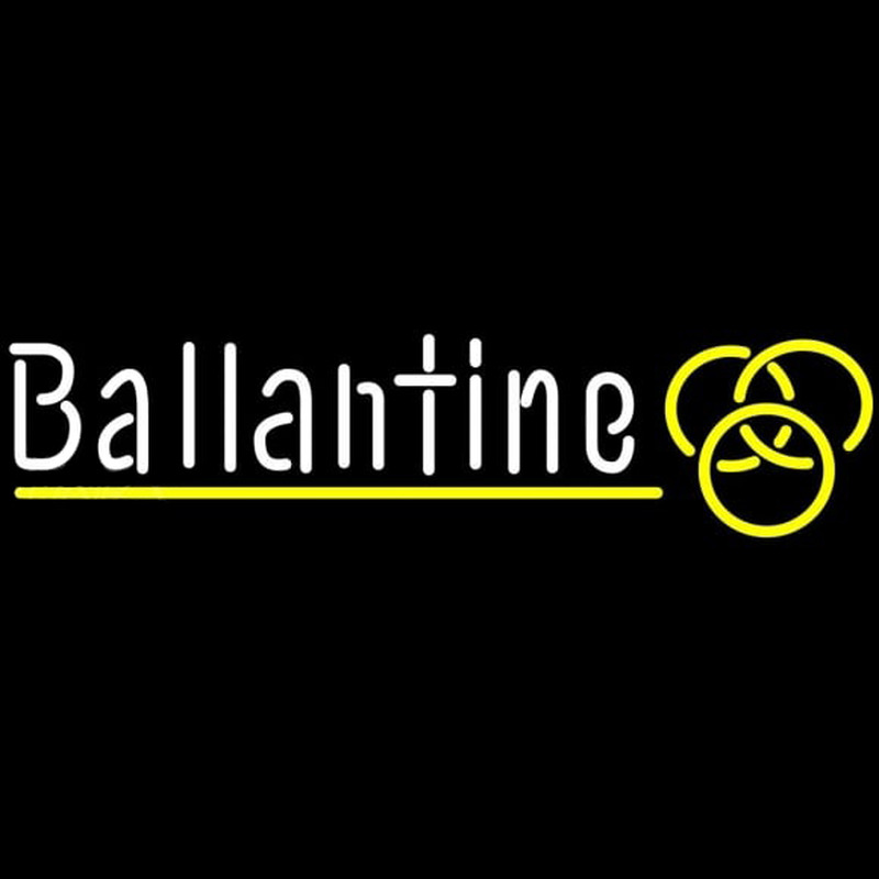 Ballantine Yellow Logo Beer Sign Enseigne Néon