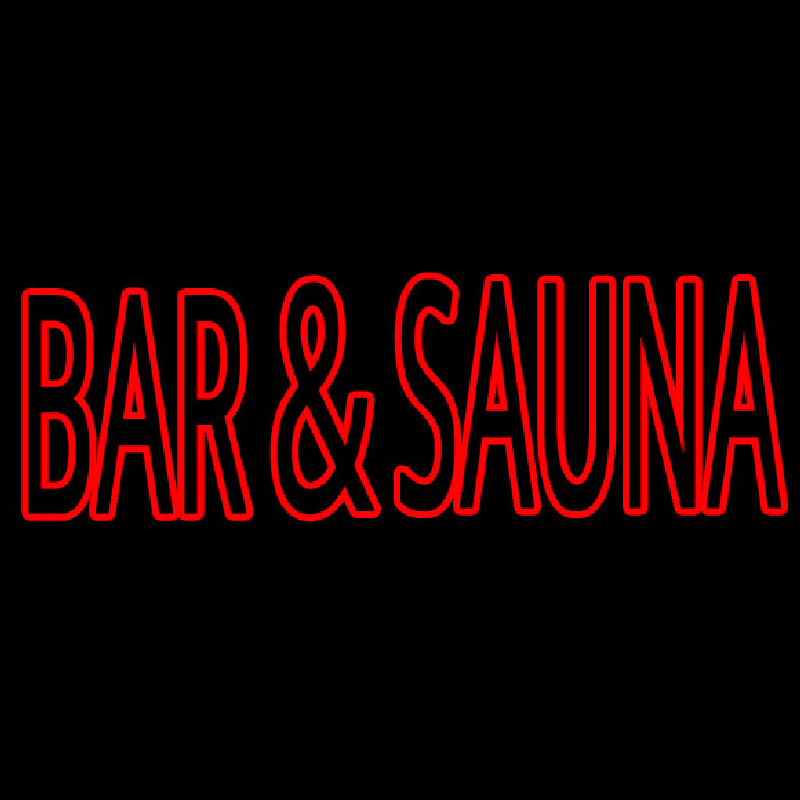 Bar And Sauna Enseigne Néon