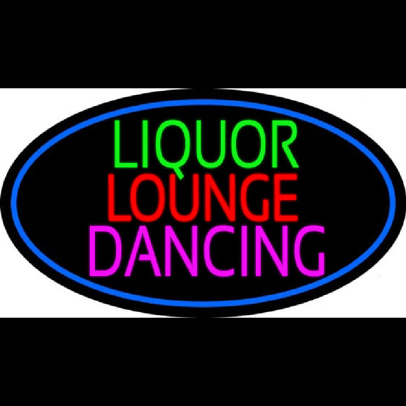 Bar Liquor Lounge Dancing With Wine Glasses Enseigne Néon