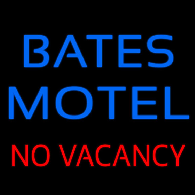 Bates Motel No Vacancy Enseigne Néon