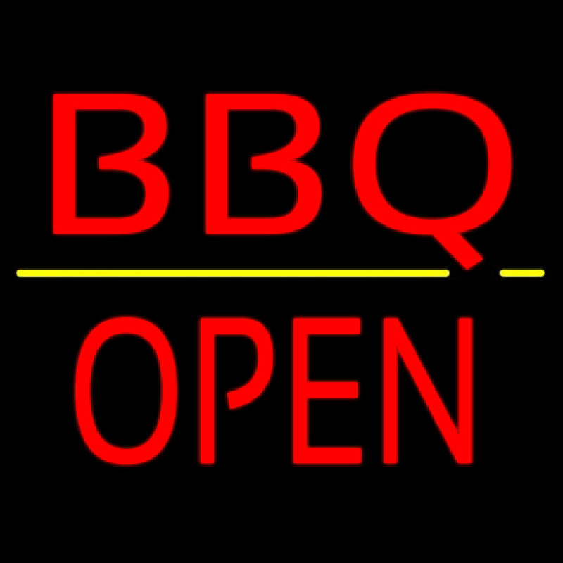 Bbq Block Open Enseigne Néon