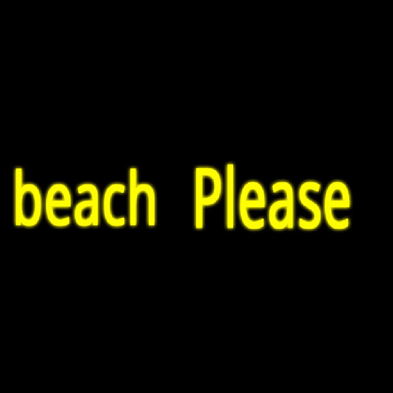 Beach Please Enseigne Néon