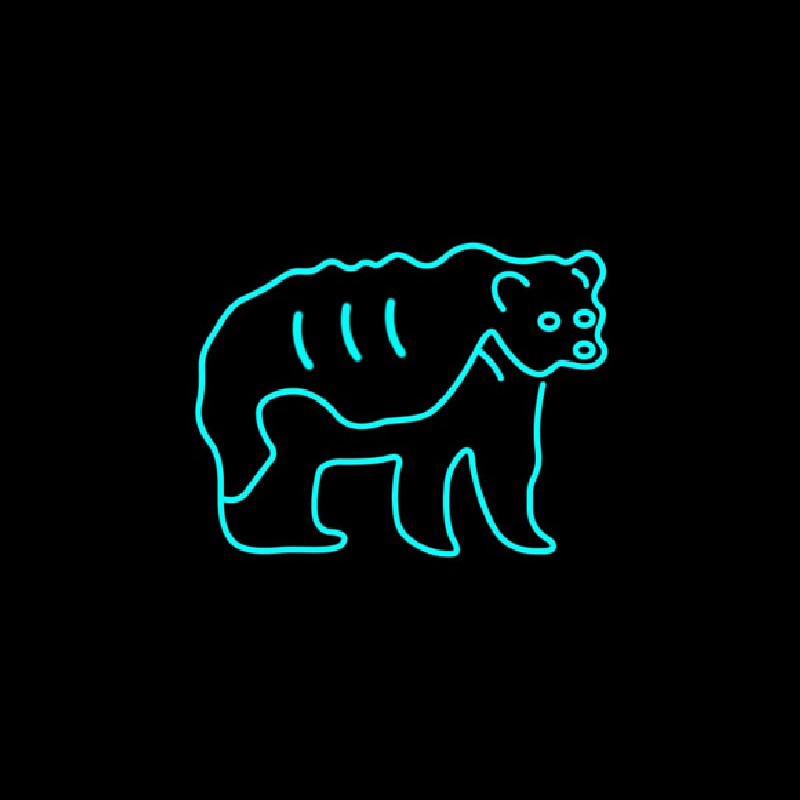 Bear New Animals Enseigne Néon