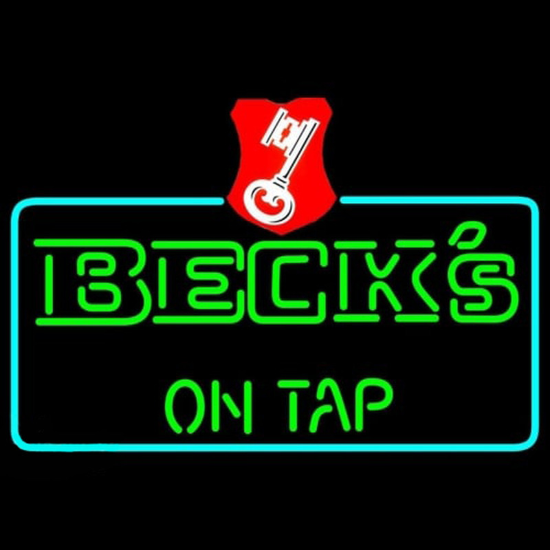 Beck On Tap Key Label Beer Enseigne Néon