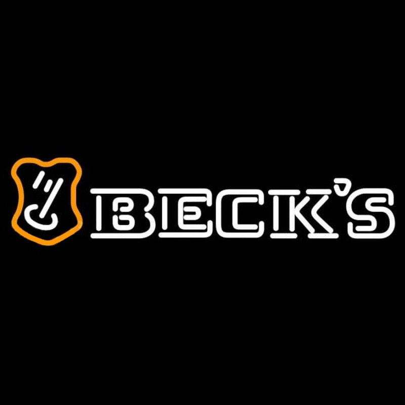 Beck Orange Border Key Label Beer Sign Enseigne Néon