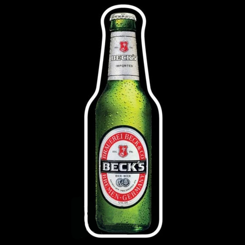Becks Beer Bottle Beer Sign Enseigne Néon