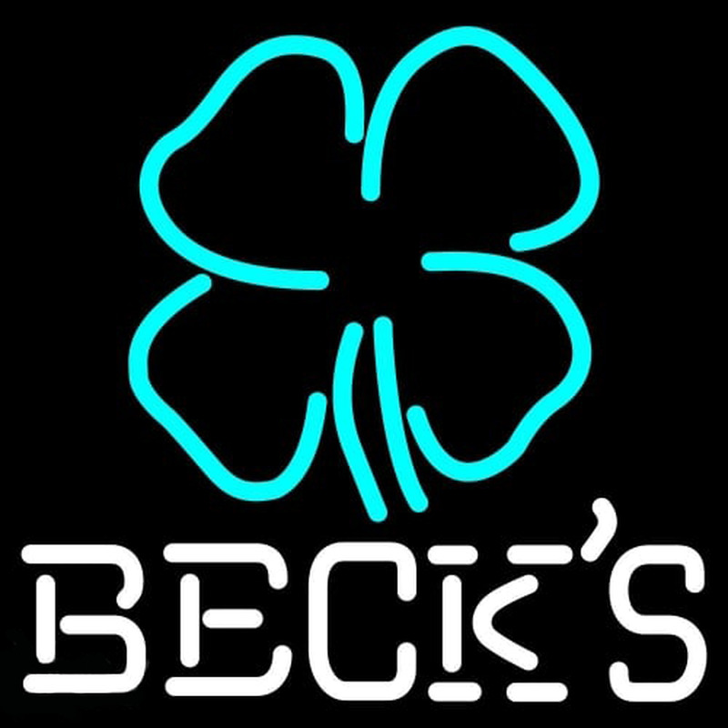 Becks Clover Beer Enseigne Néon