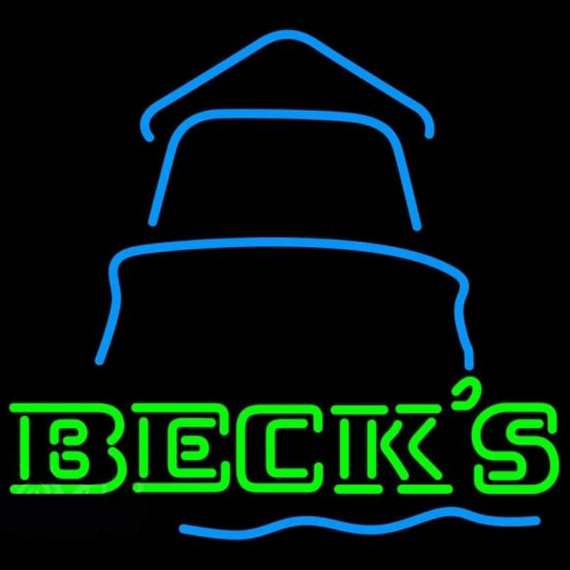 Becks Day Light House Beer Sign Enseigne Néon