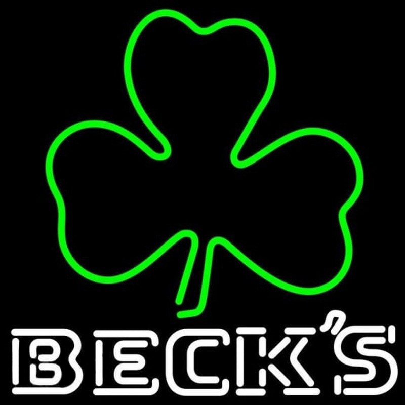 Becks Green Clover Beer Sign Enseigne Néon