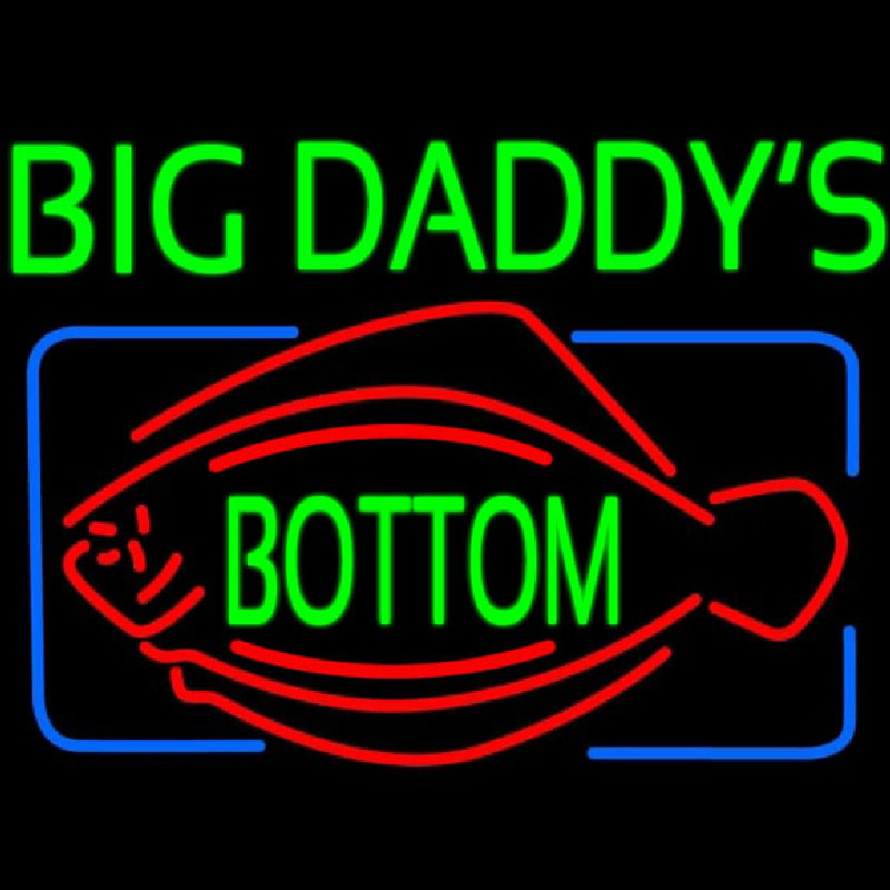 Big Daddys Bottom Enseigne Néon