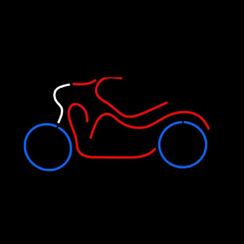 Bike Logo In Red Enseigne Néon