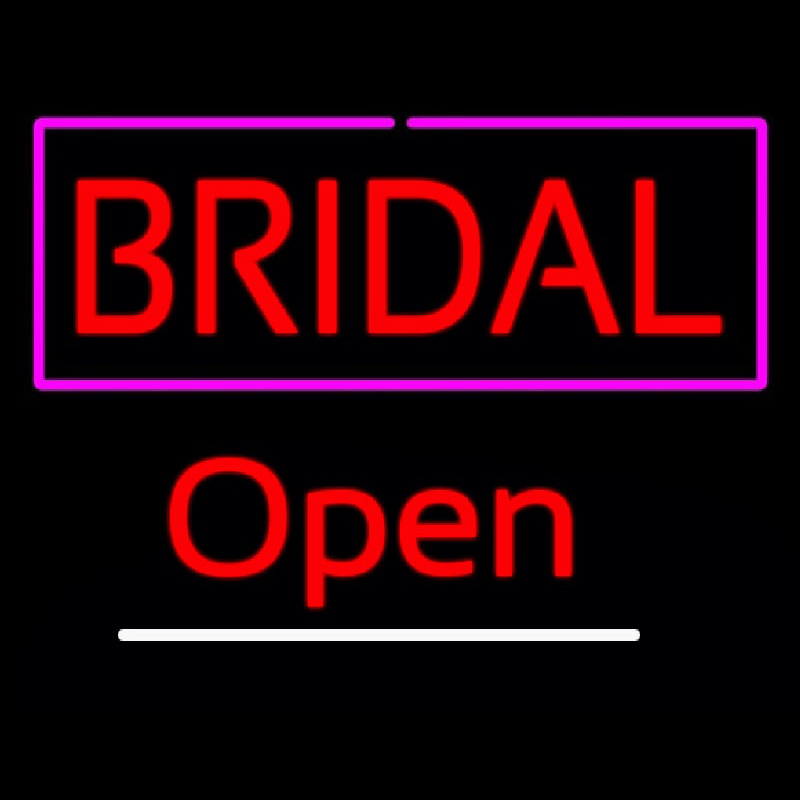 Block Bridal Open Enseigne Néon