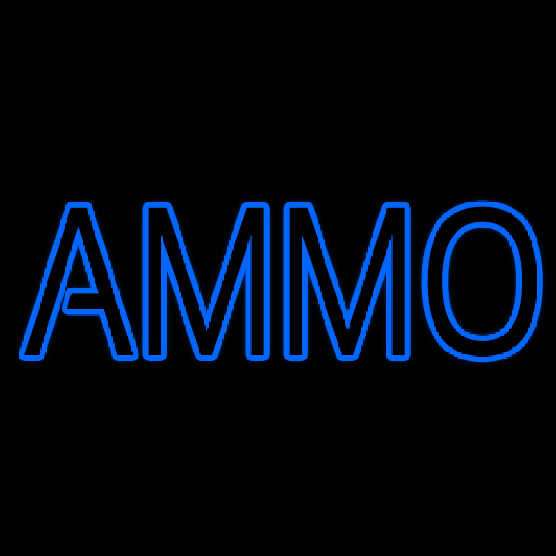 Blue Ammo Enseigne Néon