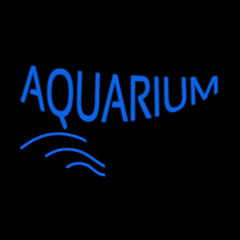 Blue Aquarium Block Enseigne Néon