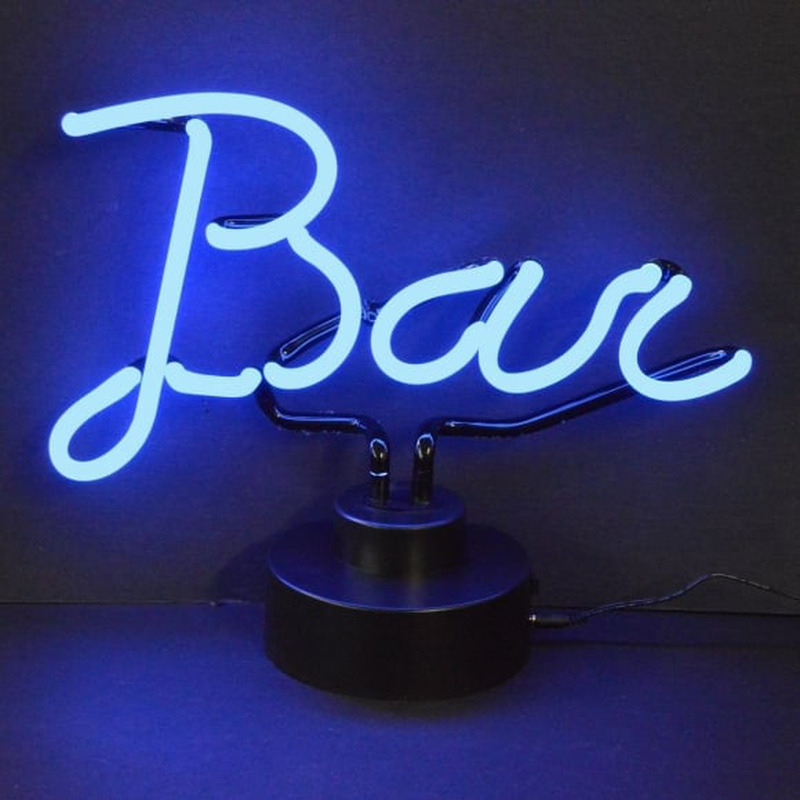 Blue Bar Desktop Enseigne Néon