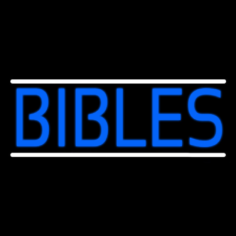 Blue Bibles Enseigne Néon
