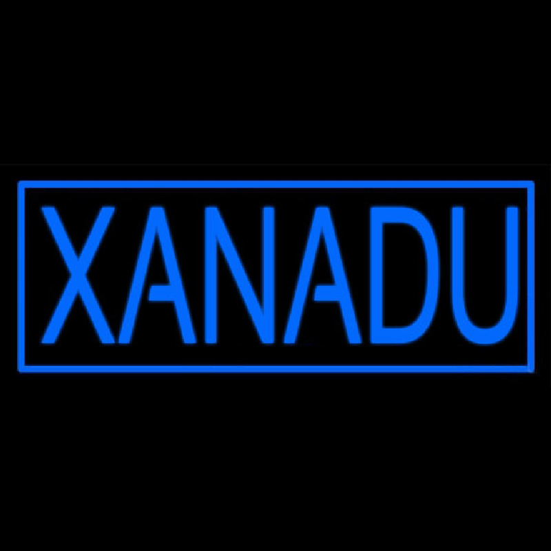 Blue Border Xanadu Enseigne Néon