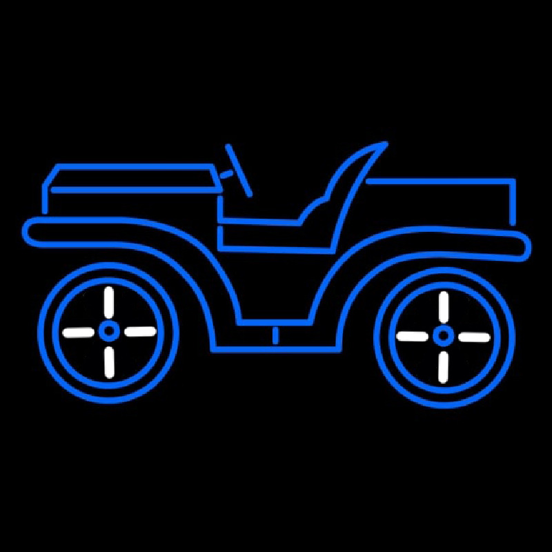 Blue Car Logo Enseigne Néon