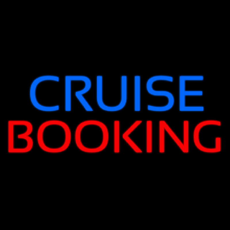 Blue Cruise Red Booking Enseigne Néon