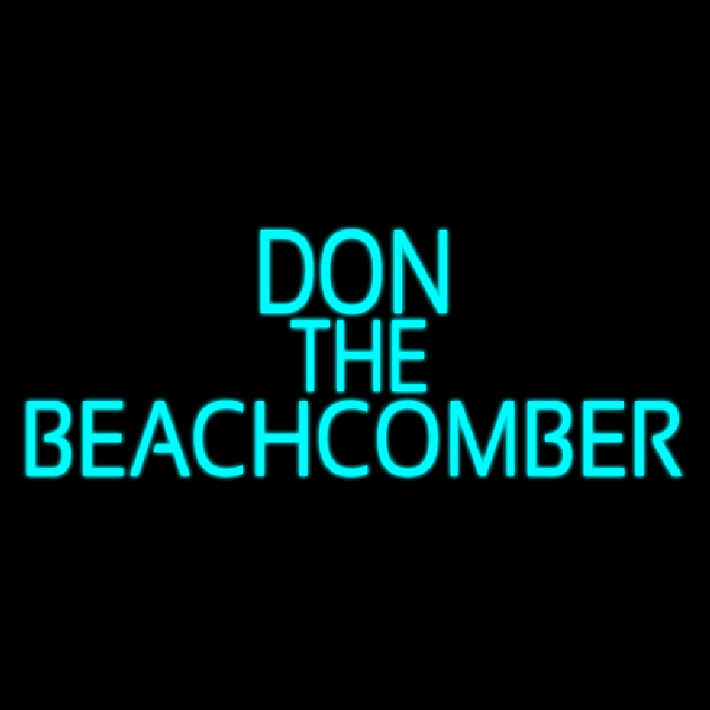 Blue Don The Beachcomber Tiki Bar Enseigne Néon