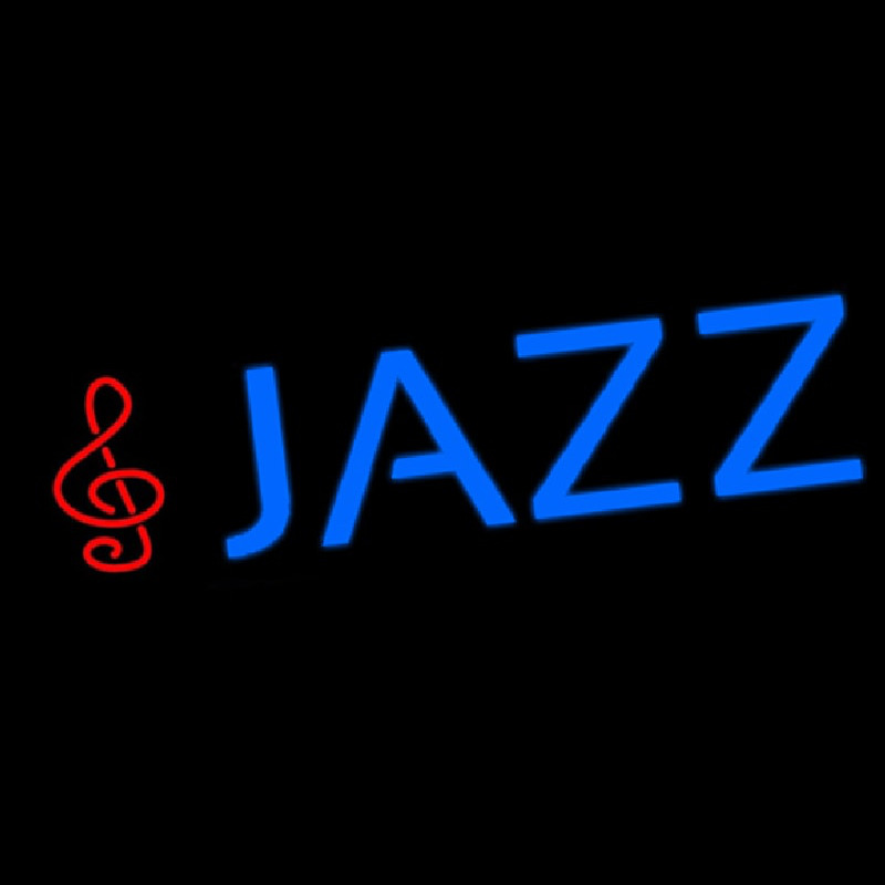 Blue Jazz With Note Enseigne Néon