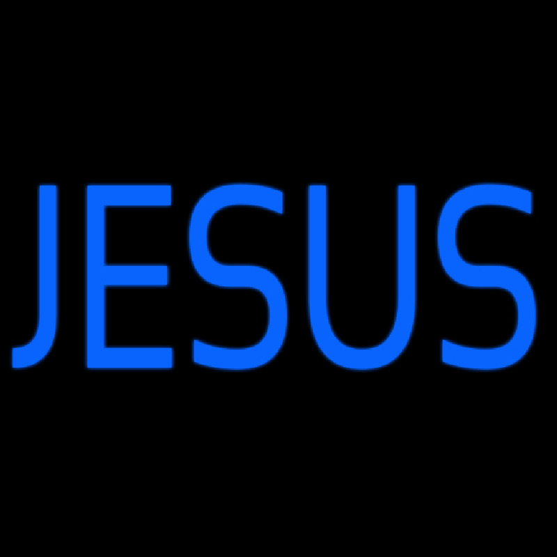 Blue Jesus Enseigne Néon