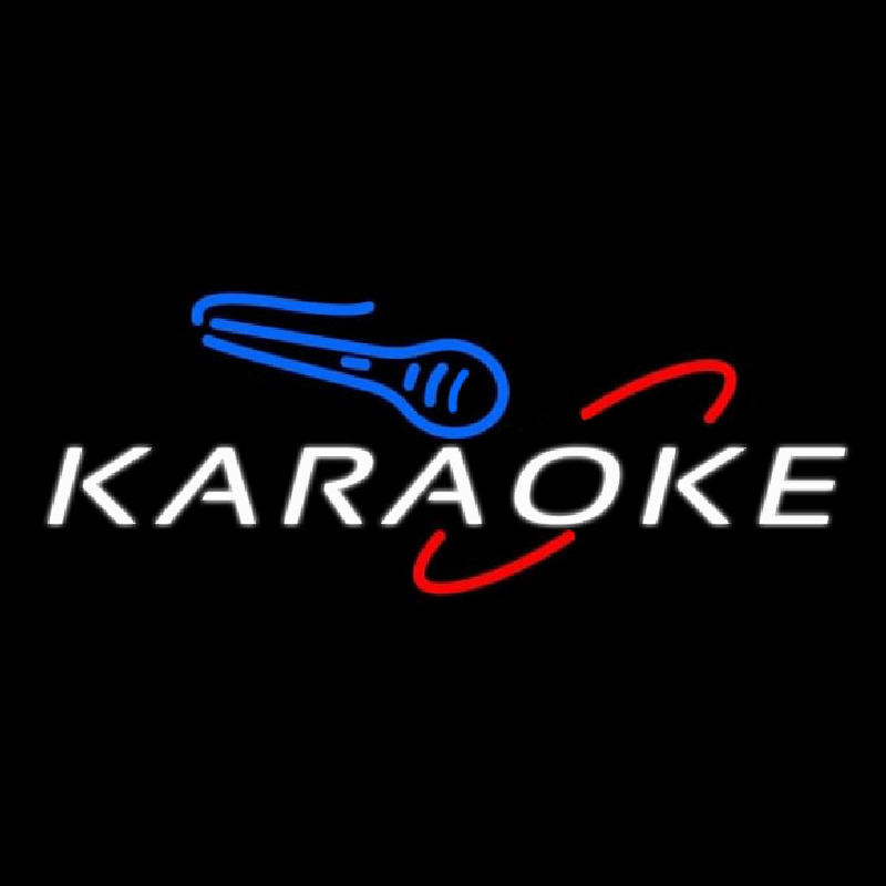 Blue Karaoke 1 Enseigne Néon