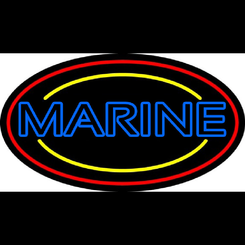 Blue Marine Enseigne Néon