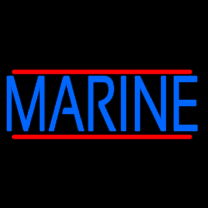 Blue Marine Enseigne Néon