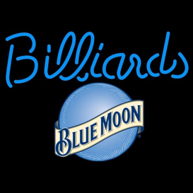 Blue Moon Billiards Te t Pool Beer Sign Enseigne Néon