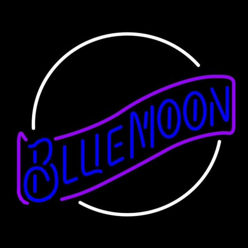 Blue Moon Blue Beer Sign Enseigne Néon