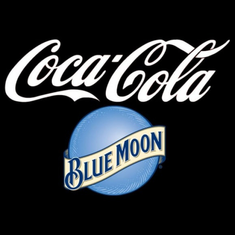 Blue Moon Coca Cola Beer Sign Enseigne Néon