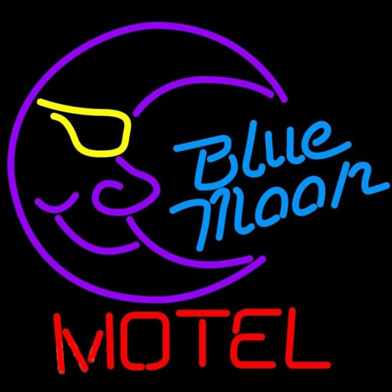 Blue Moon Motel Beer Sign Enseigne Néon