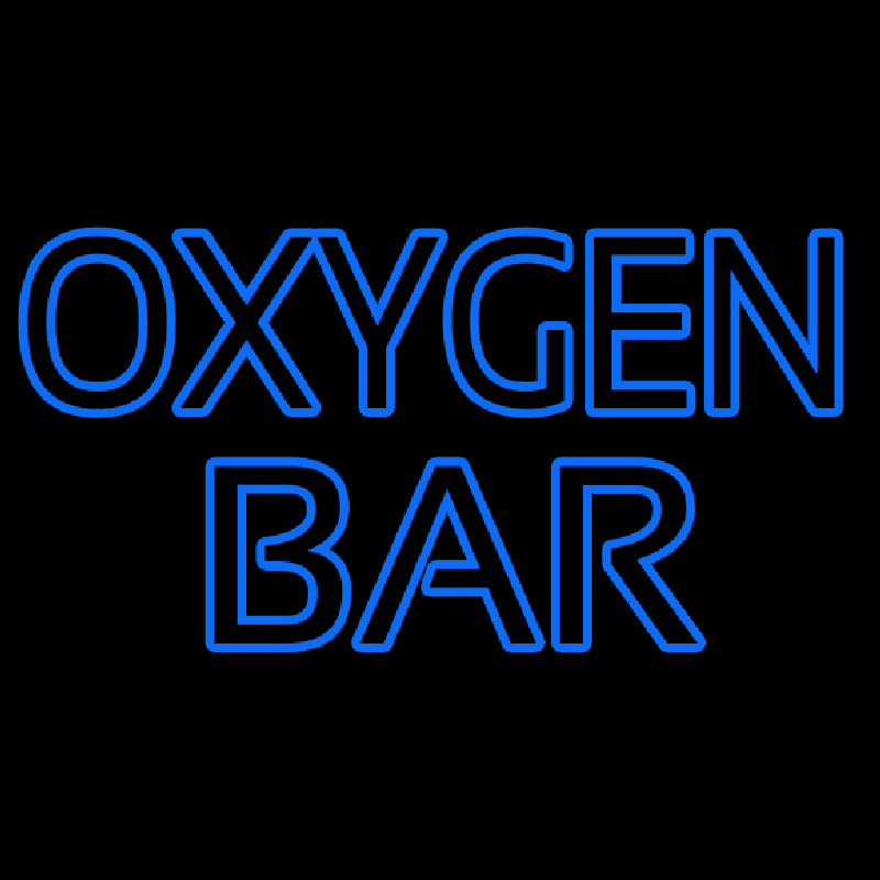 Blue O ygen Bar Enseigne Néon