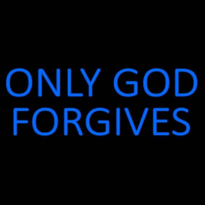 Blue Only God Forgives Enseigne Néon