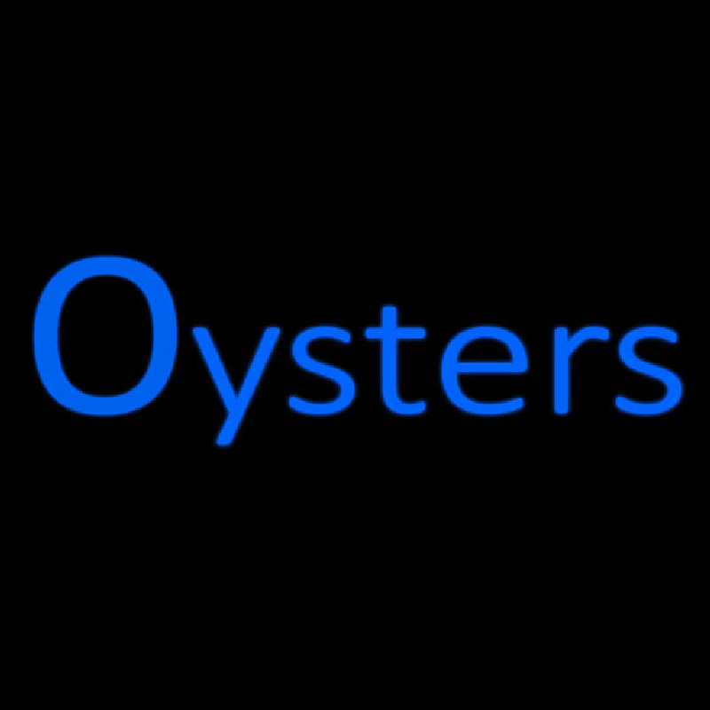 Blue Oysters Cursive Enseigne Néon