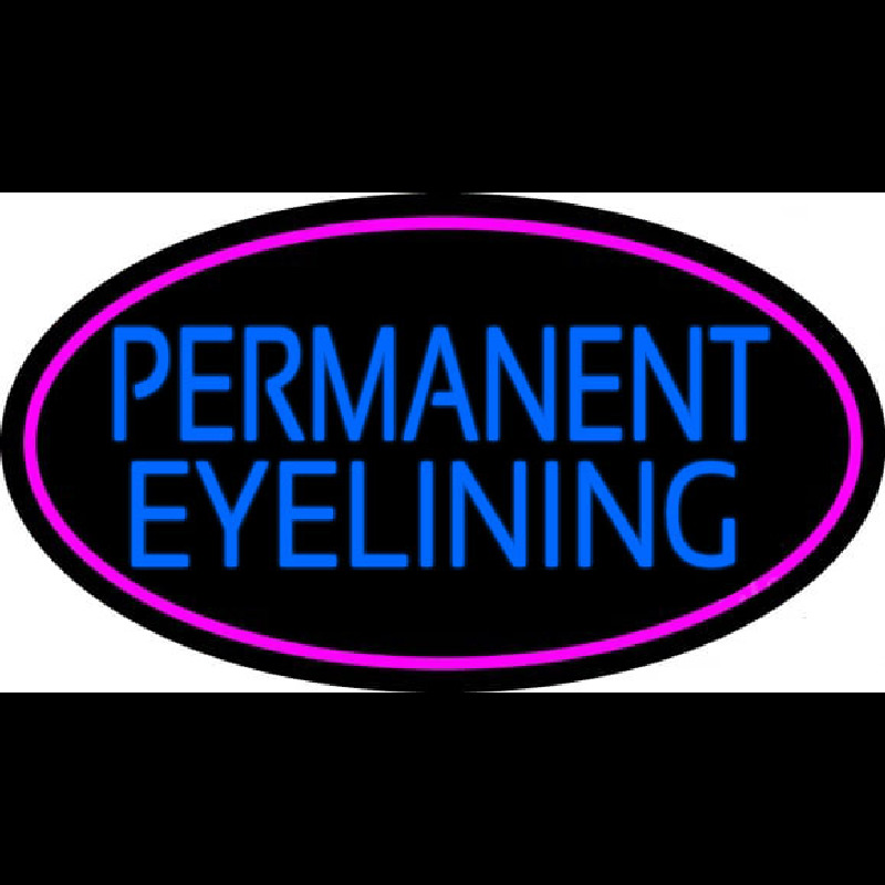 Blue Permanent Eye Lining Enseigne Néon