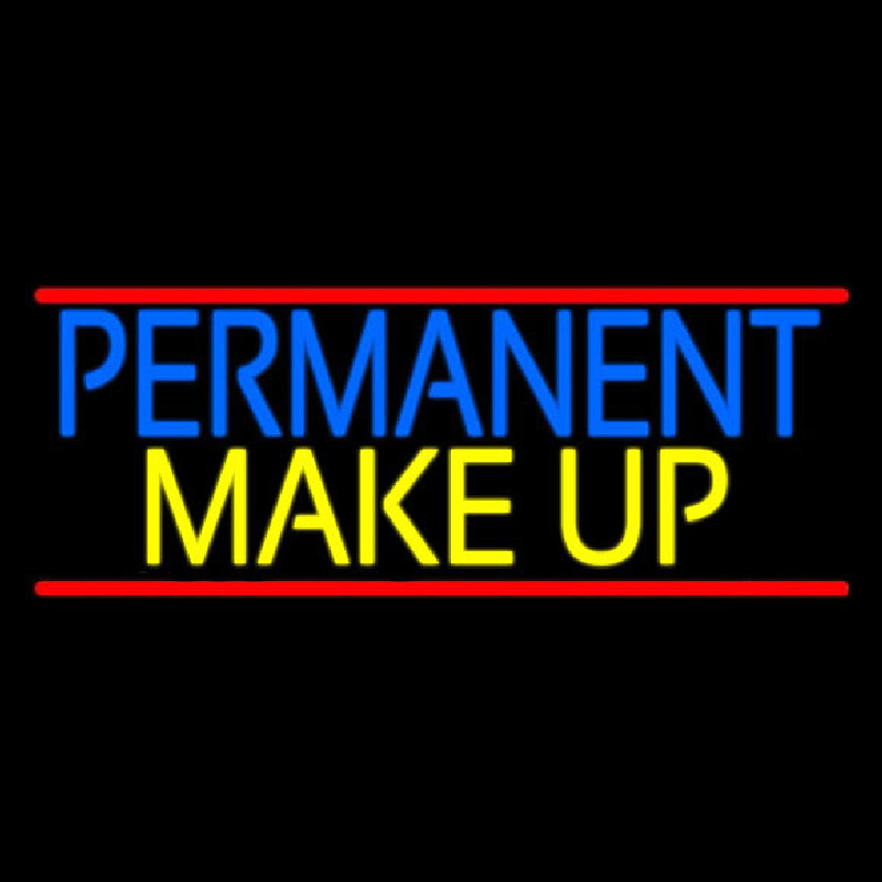 Blue Permanent Makeup Enseigne Néon
