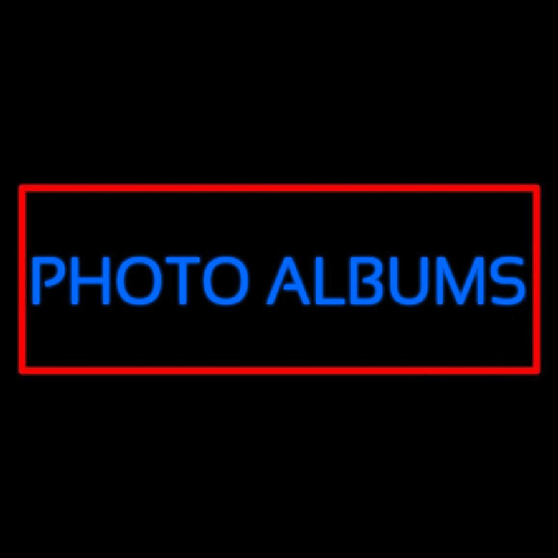 Blue Photo Albums With Red Border Enseigne Néon
