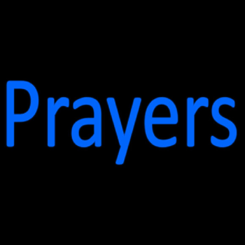 Blue Prayers Enseigne Néon
