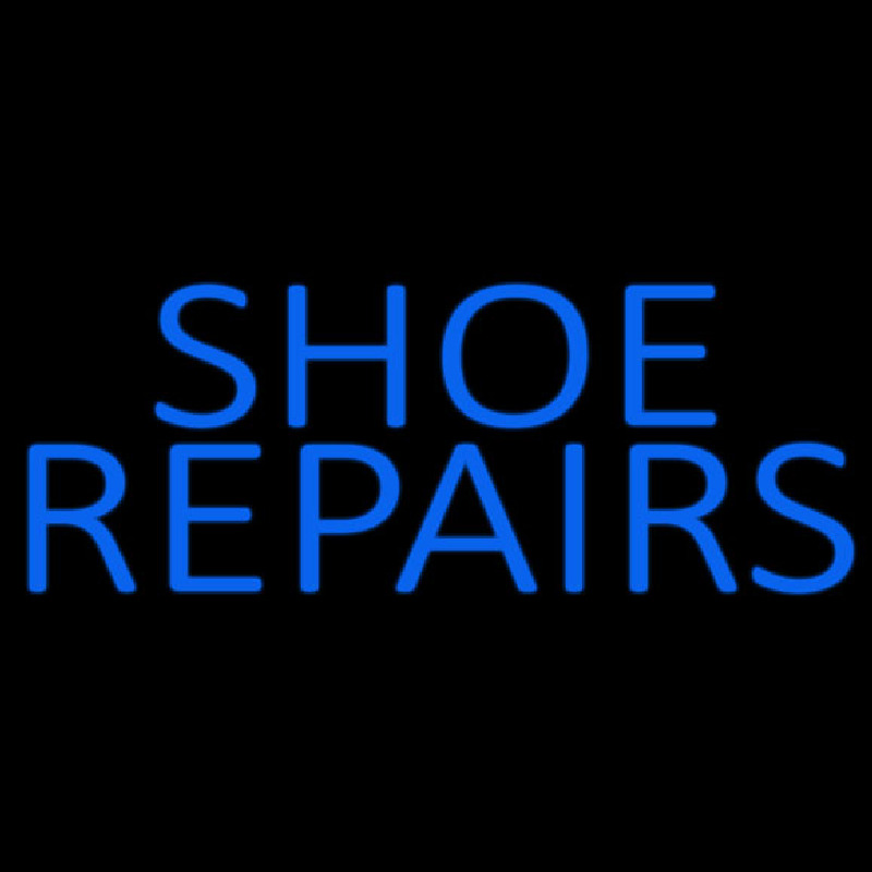 Blue Shoe Repairs Enseigne Néon