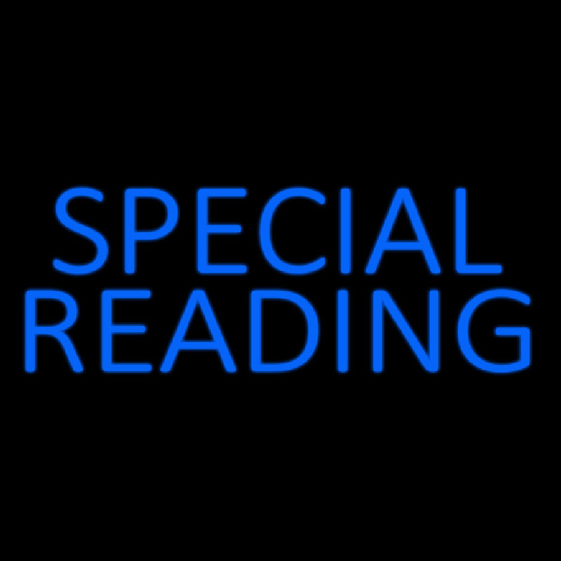 Blue Special Reading Enseigne Néon
