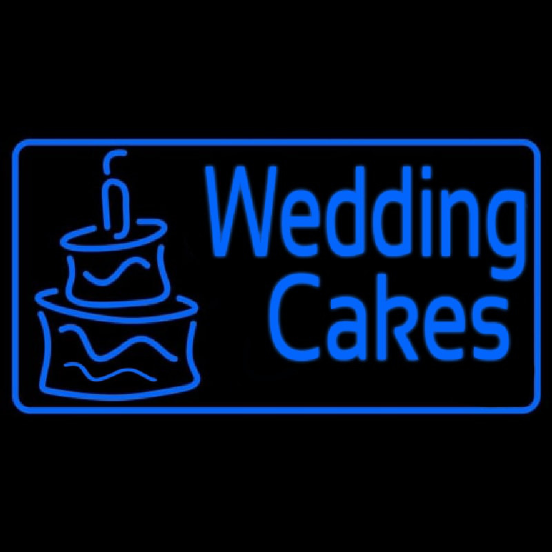 Blue Wedding Cakes 1 Enseigne Néon
