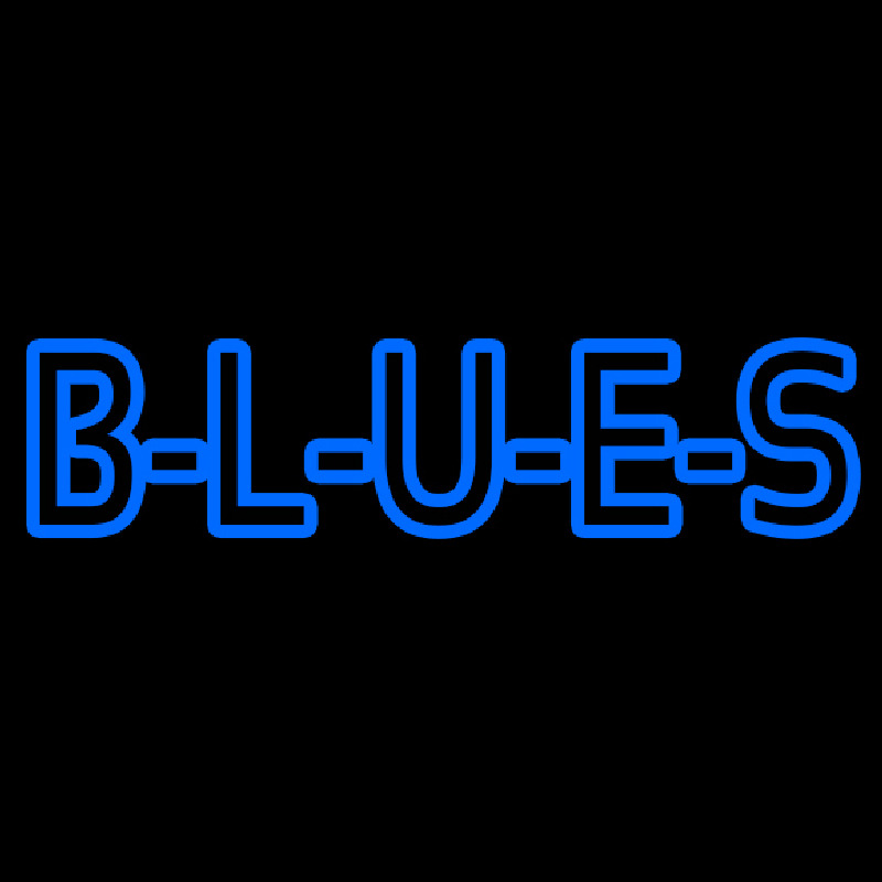 Blues Block Enseigne Néon