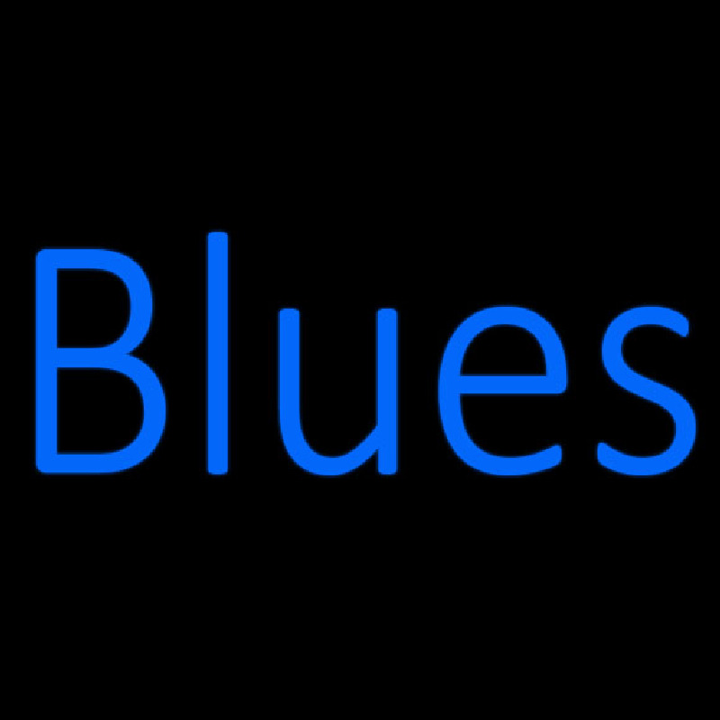 Blues Cursive 1 Enseigne Néon