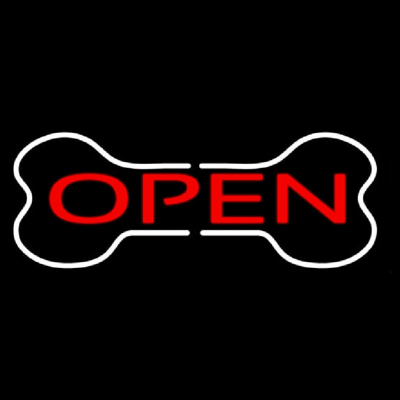 Bone Logo Open Enseigne Néon