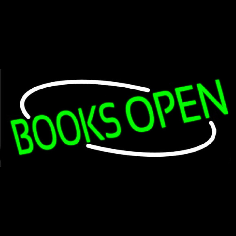 Books Open Enseigne Néon